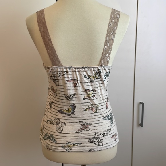REWIND Size Small Tank Lace and‎ Butterflies - Picture 4 of 9